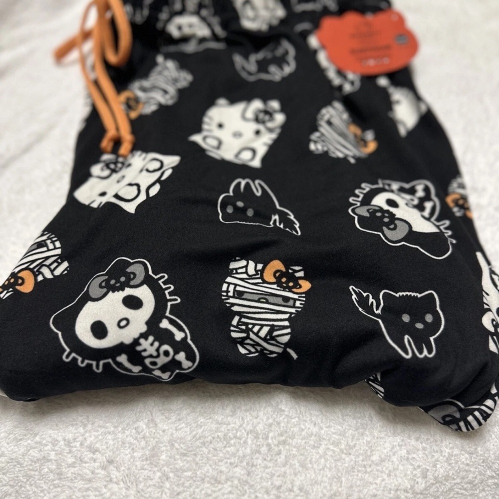 Hello Kitty Black and White Halloween Pajama Pants!